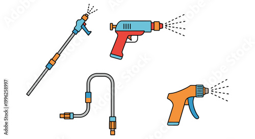 Sprayer Wand Line art vector abstract simple pattern illustration