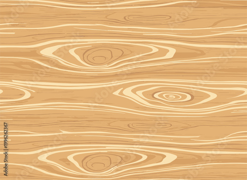 seamless light wood grain texture with natural swirls and knots vector illustration