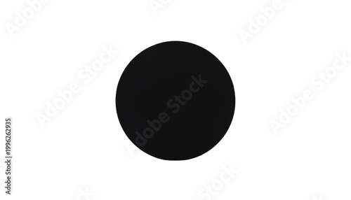 Circle represents a simple geometric shape that is isolated on a completely white background surface.