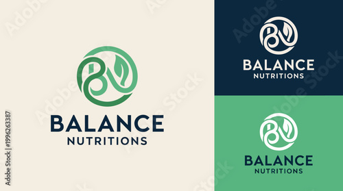 This logo encapsulates the essence of balanced nutrition, featuring floral elements, promoting a vibrant and healthy lifestyle through its engaging and modern aesthetics.