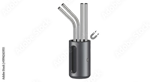 Electric hookah, shisha, and vape device with multiple stems