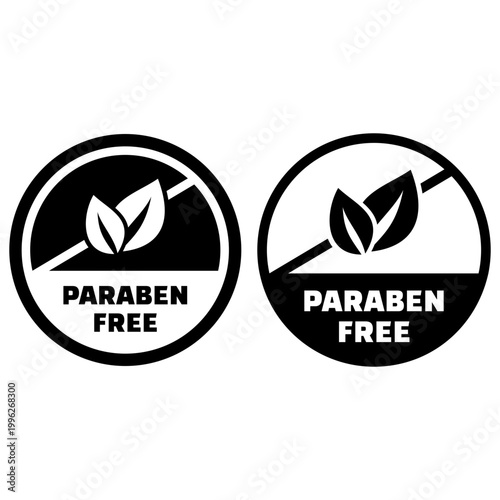 Paraben Free Certification Badge for Cosmetic and Personal Care Products Ensuring Safe Chemical Free Formulation for Skin Health