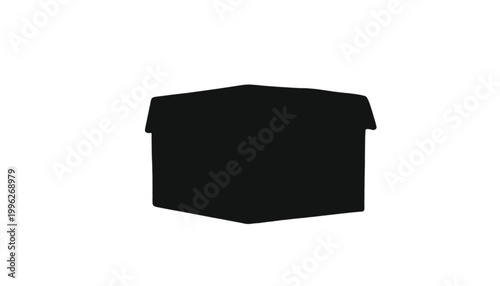 Cardboard box rests on a plain white surface providing a simple container for shipping various products.