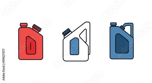 Synthetic fuel Line art vector minimal abstract pattern illustration