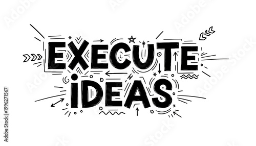Execute ideas in a creative and innovative way with bold typography