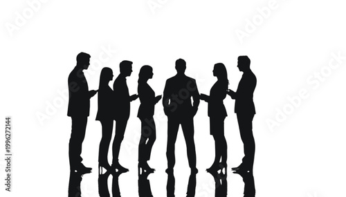 Colleagues gather in a professional setting to exchange ideas and collaborate on their projects.