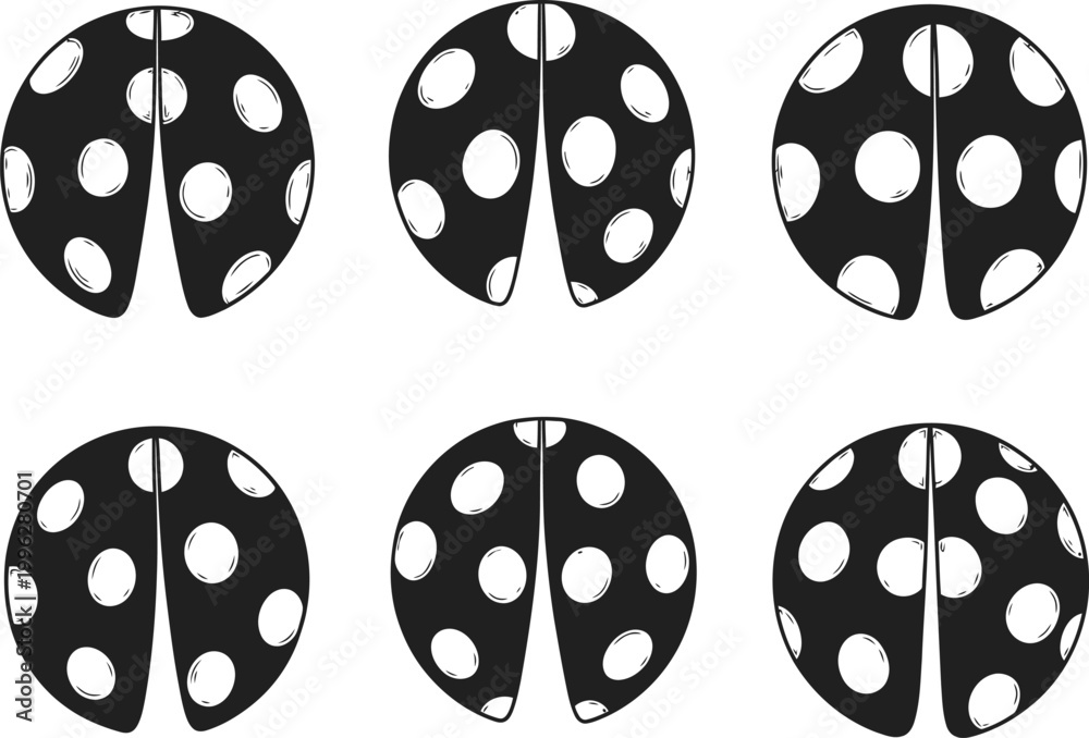 Fototapeta premium Celebrating dad papa and fathers day adorable ladybug illustrations for a special occasion