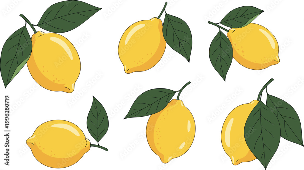 Obraz premium seamless pattern with yellow leaves