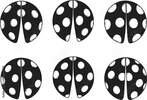 Celebrating dad papa and fathers day adorable ladybug illustrations for a special occasion