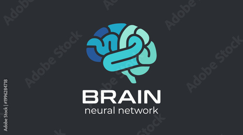 A sleek logo featuring a stylized brain, reflecting neural networks and technology innovation, promoting advancements in various fields such as artificial intelligence and data analytics.