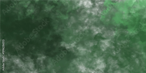 Abstract painted artistic watercolor effect green and white background for creative design with smoky and blurred textures with a gradient artistic.