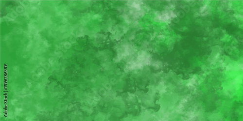Green abstract smoke cloud art for design background texture and modern artwork with cloudy and flowing smoke or ink in fresh verdant shades.