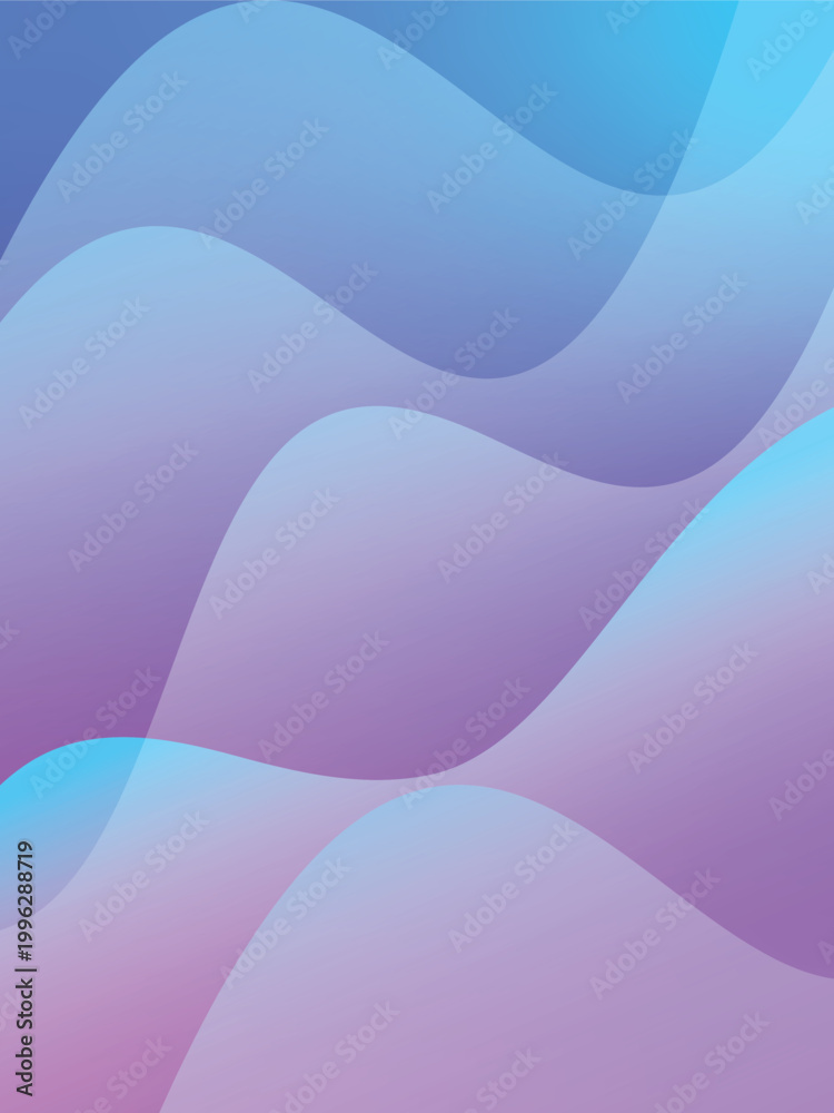 Fototapeta premium Abstract fluid gradient background, flowing waves of blue and purple abstract gradient background creative