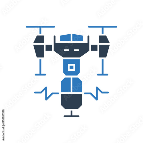 Drone Microphone Icon Sign Symbol