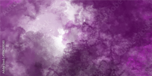 Vector Abstract composition of ethereal, amorphous clouds. An artistic rendering captures the essence of atmospheric wonder in tones of violet and white.