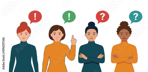 Group of Diverse Women Standing Together Female Empowerment and Friendship