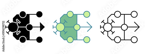 Abstract representation of a virus spreading through a network with nodes and pathways showing transmission vectors and propagation