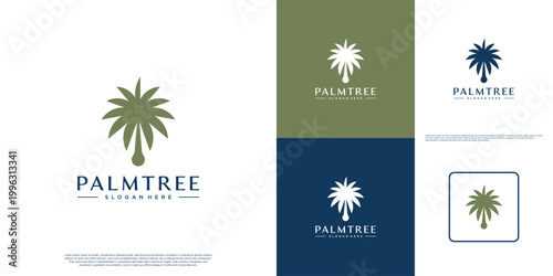 Creative logo with a nature-inspired concept, a pale tree, a symbol of beauty, graphic design illustration.