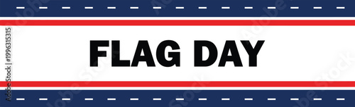 Festive flag day vector illustration patriotic american flag design for june 14th celebrations and national pride