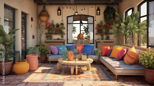 outdoor cafe in the village