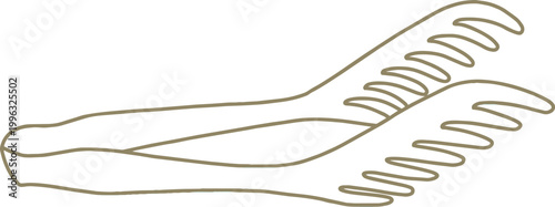 An illustration of pliers with a spring on the handle.