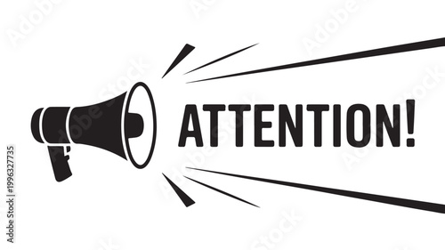 Megaphone Icon for Urgent Communication 
