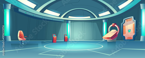 futuristic Room Background 