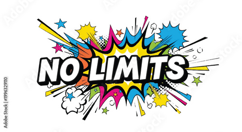 Retro typography message stay positive with abstract elements