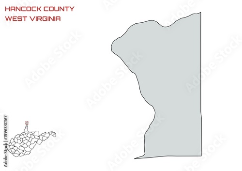 Tableau sur toile Hancock County, West Virginia, USA