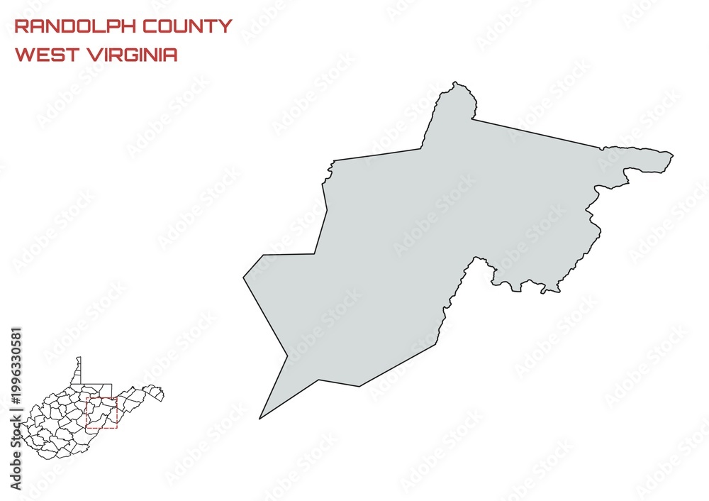 Obraz premium Randolph County, West Virginia, USA
