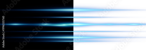 Quadro em tela Abstract lights lines