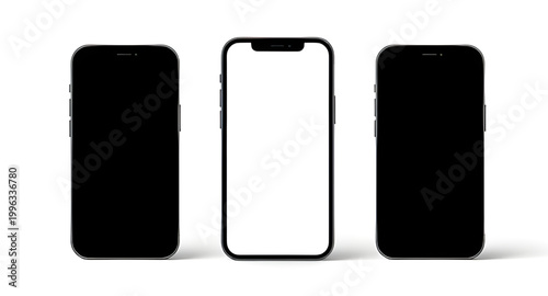 smartphone mockup, blank phone screen, white mobile display, modern device template, clean smartphone design, app presentation mockup, digital screen illustration, isolated phone graphic, mobile inter