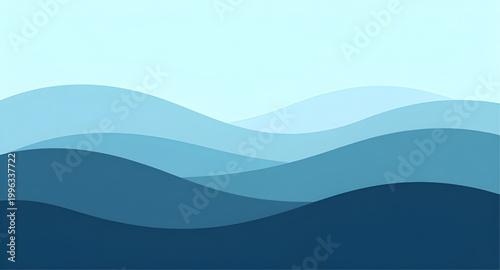 blue ocean waves, abstract sea background, layered wave design, flowing water curves, marine abstract illustration, ocean wave pattern, deep blue water, fluid sea shapes, modern wave background, coast