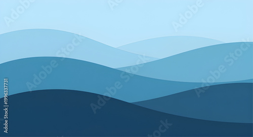 blue ocean waves, abstract sea background, layered wave design, flowing water curves, marine abstract illustration, ocean wave pattern, deep blue water, fluid sea shapes, modern wave background, coast