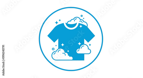 Laundry service symbol with t-shirt.