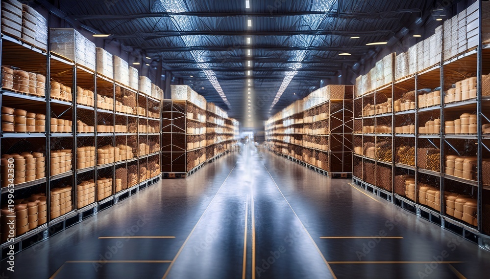 Fototapeta premium utilizing blockchain technology to enhance food safety and prevent supply chain fraud in warehousing operations