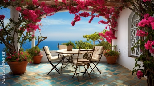 terrace with a view