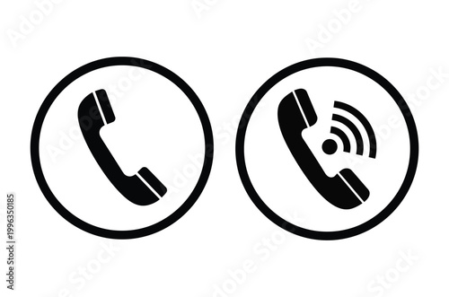 Telephone icons representing call and wifi calling features