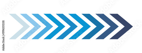 Road lines arrow, blue chevron speed indicators vector flat style gradient motion arrows for traffic direction infographic design template set