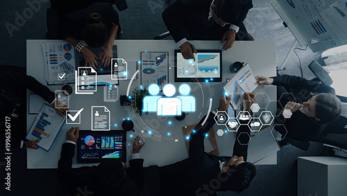 Fotografía Concept of human resources and workforce strategy