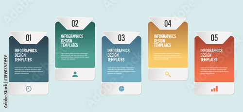Infographic design templates for presentations and reports