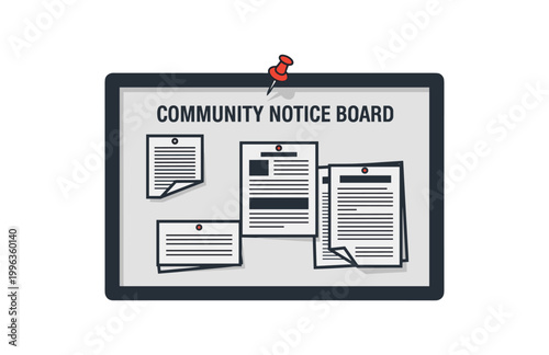 Community Notice Board Display