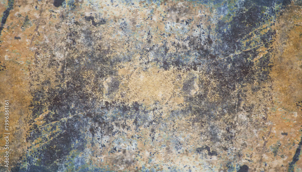 Fototapeta premium Close-up of corroded iron with rich patina and distressed texture. Suitable for vintage themes, grunge design, and background use.