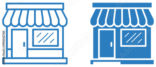 store building shop icon vector