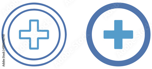 plus medical cross icon vector