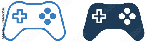 game console joystick icon vector