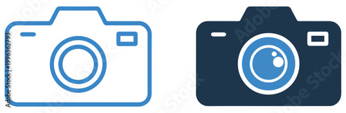 camera photo icon vector simple flat