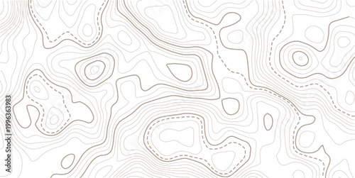 Luxury abstract Topographic line map. Modern design with black background with topographic wavy pattern design.topo map texture. Dense lines, Background of the topographic map.