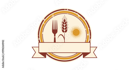 Healthy food and nutrition concept with wheat and sun