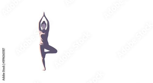 Silhouette of a person practicing yoga
